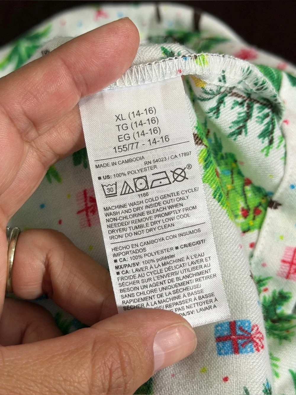 Old Navy Unisex Kids XL 14/16 Jingle Jammies Pajama Set
